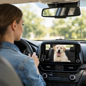 Xblitz Coco niania samochodowa z bezprzewodowym adapterem CarPlay 5