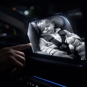 Xblitz Coco niania samochodowa z bezprzewodowym adapterem CarPlay 10