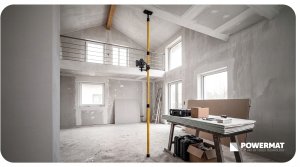 Powermat Tyczka Rozporowa do poziomicy laserowej statyw rozporowy lasera 112-300cm 10