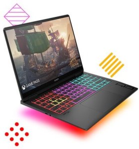 Laptop HP Gamingowy OMEN Transcend 14-fb0013na / 9R294EA / Intel Ultra 7 / 16GB / 1TB / RTX 4050 / 2.8K / OLED / Win 11 Pro 9