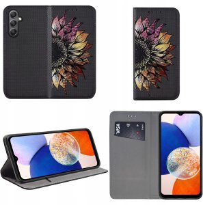 krainaGSM Etui Do Samsung Galaxy A14 | A14 5G Magnet Wzory Case + Szkło 9H 2