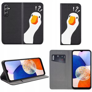 krainaGSM Etui Do Samsung Galaxy A14 | A14 5G Magnet Wzory Case + Szkło 9H 2