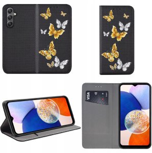 krainaGSM Etui Do Samsung Galaxy A14 | A14 5G Magnet Wzory Case + Szkło 9H 2