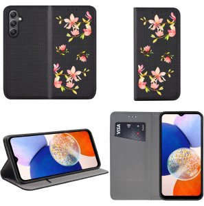 krainaGSM Etui Do Samsung Galaxy A14 | A14 5G Magnet Wzory Case + Szkło 9H 2