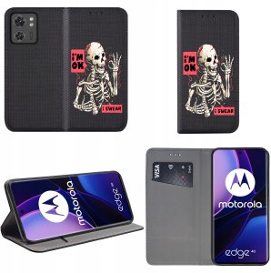 krainaGSM Etui Do Motorola Moto Edge 40 Magnet Wzory Case 2