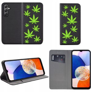krainaGSM Etui Do Samsung Galaxy A14 | A14 5G Magnet Wzory Case + Szkło 9H 2