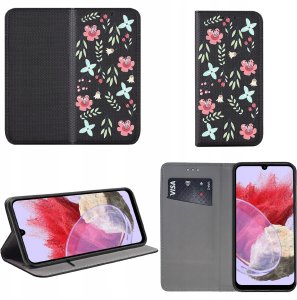 krainaGSM Etui Do Samsung Galaxy M34 5G Magnet Wzory Case Portfel + Szkło 9H 2