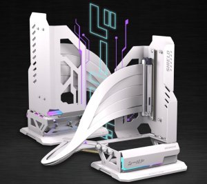 EZDIY-FAB Shield ARGB pionowy uchwyt do karty graficznej GPU Taśma PCIE 5.0 3