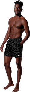 Nike Odzież do sportów wodnych Spodenki kąpielowe Breaker Tossed Swoos 5" Volley czarne (NESSG572 001) 6