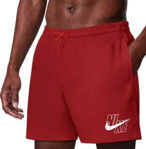 Nike Spodenki kąpielowe Nike Logo Lap 5" Volley czerwone NESSG574 614 M 3