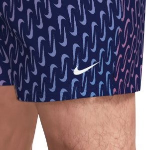 Nike Kąpielówki męskie Breaker Swoosh Link Midnig granatowo-różowo-fioletowe (NESSG577 440 2XL) 4