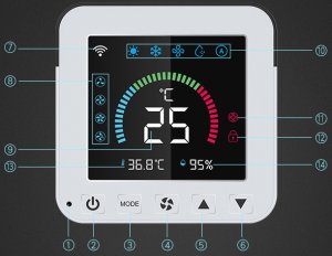 RTX Sterownik klimatyzacji TUYA WiFi IR ponad 2000 Modeli 16