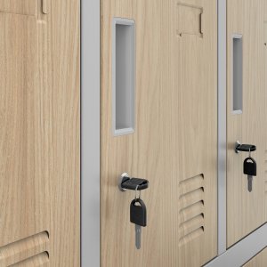 Jan Nowak ROBERT cabinet ECO: LIGHT GREY RAL7035 + SONOMA OAK H1720*W1360*D450 2