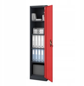 Jan Nowak ALEX cabinet Anthracite RAL7016 Red RAL3020 H1850*W450*D400 (5907367507126) 2
