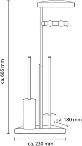 Ridder Toilet brush set Darwin Black Ridder 2