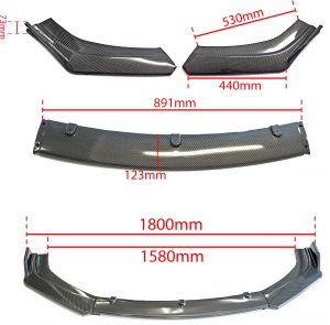 MTuning EXTREMO TUNING SPLITTER ZDERZAKA 3-CZĘŚCI CARBON LEKKA I TRWAŁA KONSTRUKCJA 7