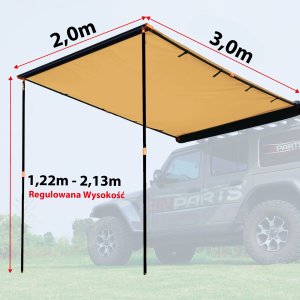 Aptel EINPARTS MARKIZA DACHOWA EPTENT01 DO KEMPINGU OFF-ROAD WODOSZCZELNA 2M X 3M 7