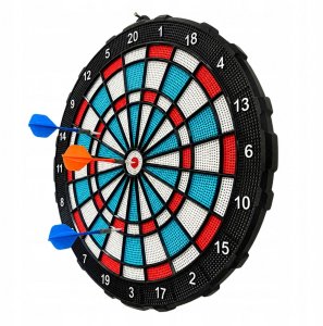 LeanToys Tarcza Do Darta Soft Tip Rzutki Gra Zręcznościowa Towarzyska Zestaw 42,5 cm 2