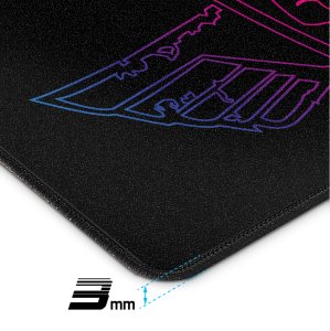 Mouse bungee Spirit of gamer Spirit Of Gamer Darkskull XL Series 44 x 33 x 0.3 cm Black Fabric Surface Stitched Edges Non-slip Rubber Base 2