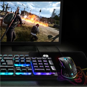 Mouse bungee Spirit of gamer Spirit Of Gamer Darkskull XL Series 44 x 33 x 0.3 cm Black Fabric Surface Stitched Edges Non-slip Rubber Base 4