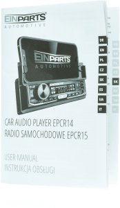 Radio samochodowe Einparts Automotive EINPARTS AUTOMOTIVE RADIO EPCR14 DO SAMOCHODÓW ZUCHWYT NA TELEFON LCD 4X50W 8