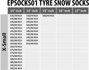 Einparts Automotive EINPARTS AUTOMOTIVE MIĘKKIE ŁAŃCUCHY ŚNIEGOWE XS DO OPOŃ KOMATYBILNE 9