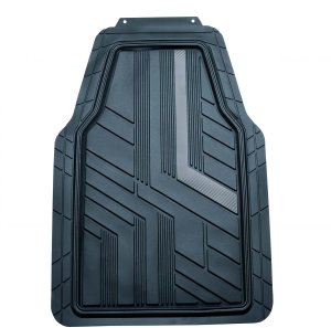 Einparts Automotive EINPARTS DYWANIKI GUMOWE DO AUTA 4 SZTUKI PVC Z SREBRNYM PASKIEM DO AUTA 2