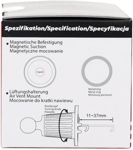 Einparts Automotive EINPARTS MAGNETYCZNY UCHWYT NA TELEFON DO KRATKI NAWIEWU Z REGULACJĄ KĄTA 9