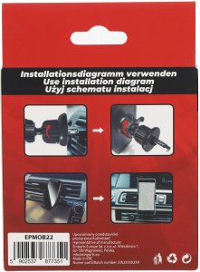 Einparts Automotive EINPARTS UCHWYT DO TELEFONU NA KRATKĘ NAWIEWU Z RĘCZNYM ZACISKIEM 60-90 MM 7