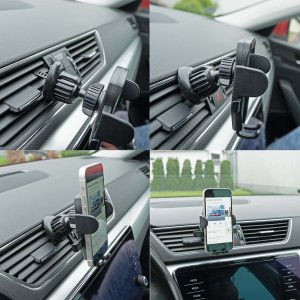 Einparts Automotive EINPARTS UCHWYT DO TELEFONU NA KRATKĘ NAWIEWU Z RĘCZNYM ZACISKIEM 60-90 MM 8