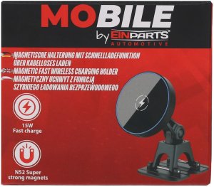Einparts Automotive EINPARTS MAGNETYCZNY UCHWYT SAMOCHODOWY Z ŁADOWANIEM 15W DO TELEFONÓW 10