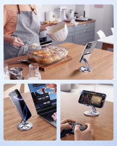 Podstawka Innostyle INNOSTYLE SKŁADANY STOJAK NA TELEFON TABLET UCHWYT STATYW PODSTAWKA 360 3
