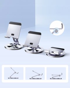 Podstawka Innostyle INNOSTYLE SKŁADANY STOJAK NA TELEFON TABLET UCHWYT STATYW PODSTAWKA 360 5