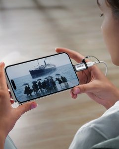 Adapter USB Innostyle USB-C - Lightning Szary 2