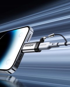 Adapter USB Innostyle USB-C - Lightning Szary 3
