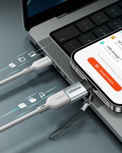 Adapter USB Innostyle USB-A - Lightning Szary 3