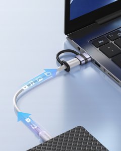 Adapter USB Innostyle Innostyle Adapter przejściówka Usb-A 3.0 do Usb-C na Usb typ C 3A 5Gbps otg 3
