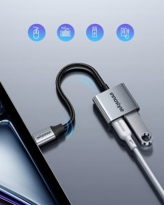Adapter USB Innostyle USB-C - USB-A + USB-C Szary 4