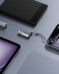 Adapter USB Innostyle USB-A - USB-C Szary 4