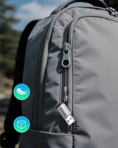 Adapter USB Innostyle USB-A - USB-C Szary 6