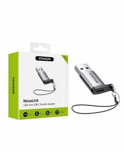 Adapter USB Innostyle USB-A - USB-C Szary 7