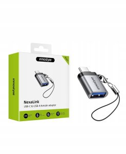 Adapter USB Innostyle USB-A - USB-C Szary 7