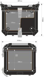 Lodówka turystyczna Yolco Topcase MCX17 Black 17 l 25