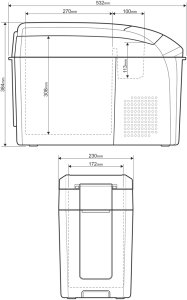 Lodówka turystyczna Yolco ARC18 Space Grey 16 l 26