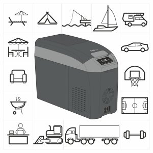 Lodówka turystyczna Yolco ARC18 Space Grey 16 l 27