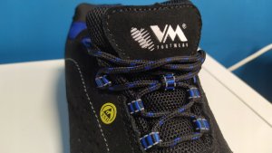 VM Footwear Półbuty ochronne 2185-S1P ESD (VM FOOTWEAR Rimini, rozm. 46, czarno-niebieskie) 3