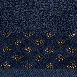 Eurofirany Ręcznik do rąk LUIZA 30x50 cm granatowy 500 g/m 2