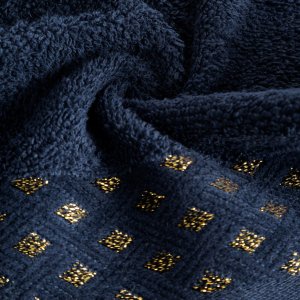 Eurofirany Ręcznik do rąk LUIZA 30x50 cm granatowy 500 g/m 3