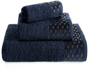 Eurofirany Ręcznik do rąk LUIZA 30x50 cm granatowy 500 g/m 4