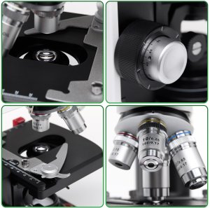 Mikroskop Techrebal biologiczny BioVision Pro Kamera Eagle Eye próbki wyświetlacz 15" pęseta 4